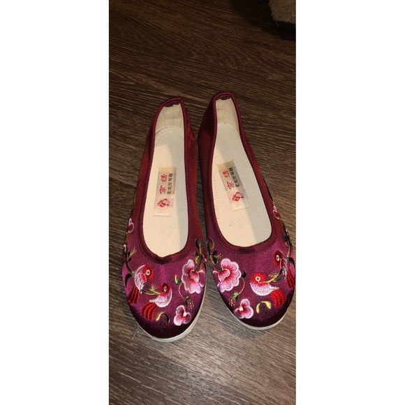 Chinese embroidery ballet flat size 7 - Picture 1 of 2